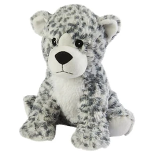 Soframar Cozy Plush White Leopard Hot Water Bottle