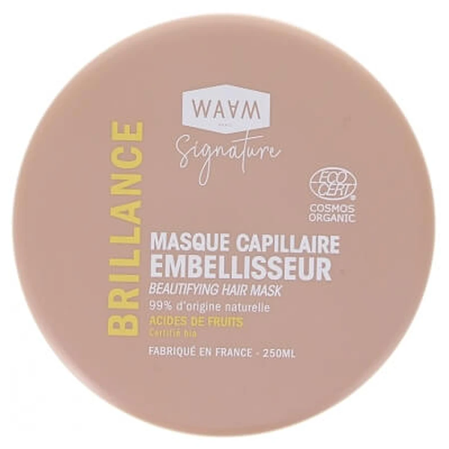 Waam Signature biologisch haarmasker voor glanzend haar, 250 ml