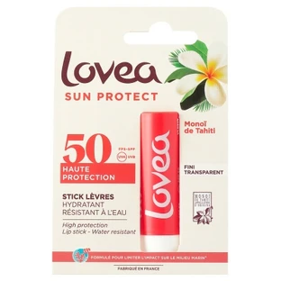 Lovea Stick Lèvres Haute Protection Monoï de Tahiti SPF50 4 g