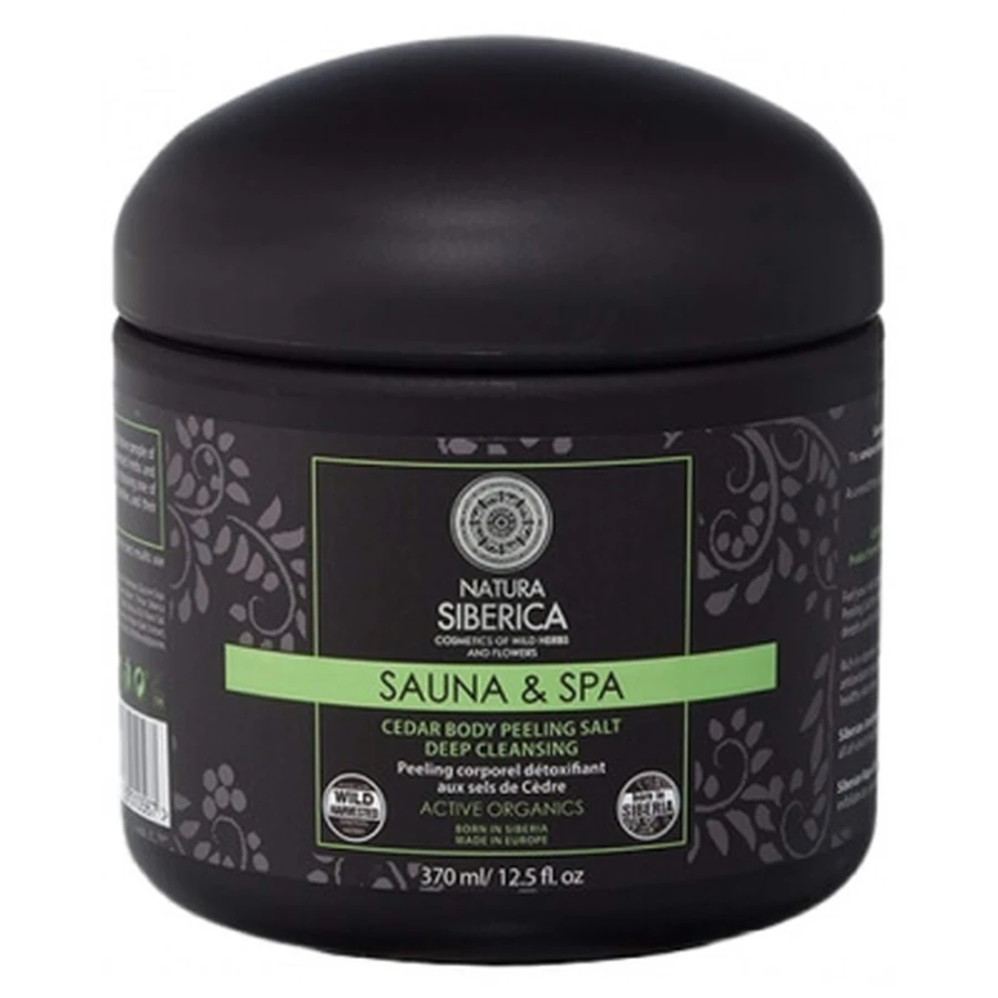 Natura Siberica Sauna & Spa Peeling Corporel Détoxifiant aux Sels de Cèdre 370 ml