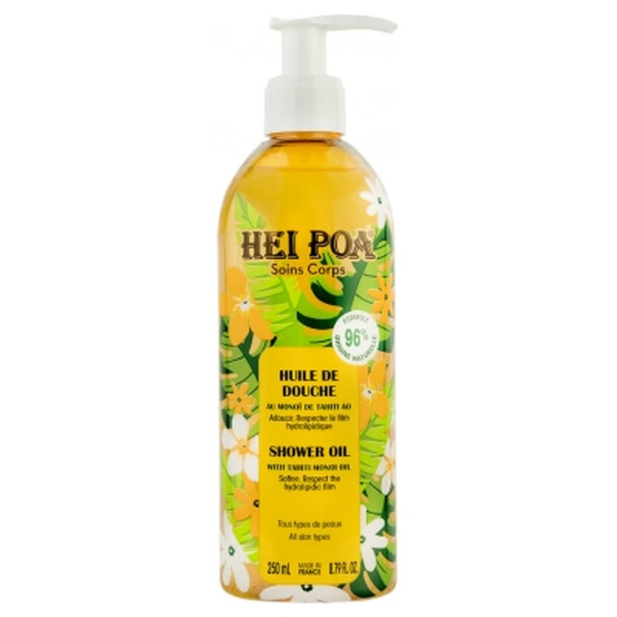 Aceite de ducha Hei Poa Monoï de Tahití AO, 250 ml