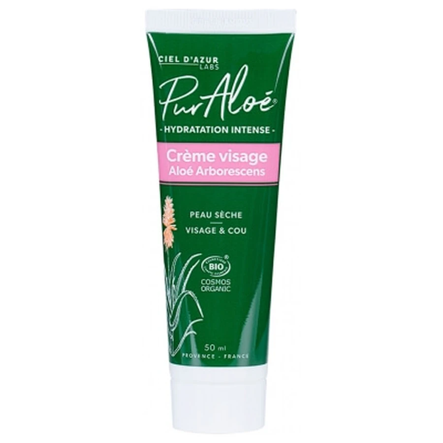 Pur Aloé Cremă de față bio cu hidratare intensă 50 ml