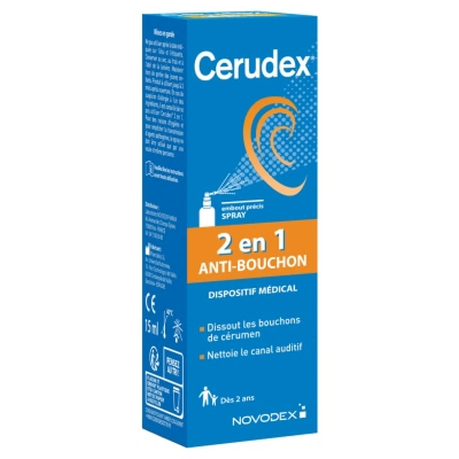 Novodex Cerudex 2-in-1 Ohrenschmalz-Entferner 15 ml