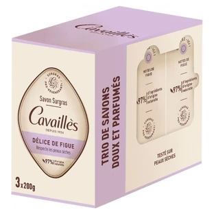 Cavaillès Fig Delight Super-Moisturizing Soap, 3 x 200 g