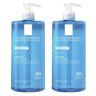 La Roche-Posay Lipikar Soothing and Protective Cleansing Gel, 1 L, 2-Pack