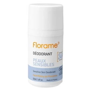 Desodorante Florame de 24 horas para piel sensible, ecológico, 50 ml