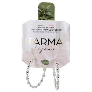 Farma Bijoux hypoallergene oorbellen: 30 mm verzilverde spiraalvormige hoepeloorbellen