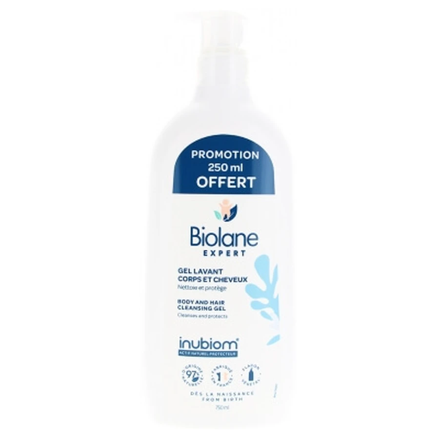 Biolane Expert Body and Hair Cleansing Gel 500 ml + Free 250 ml