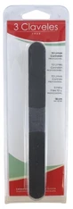 3 Claveles Black Corundum Nail Files, 18 cm, 10 Files