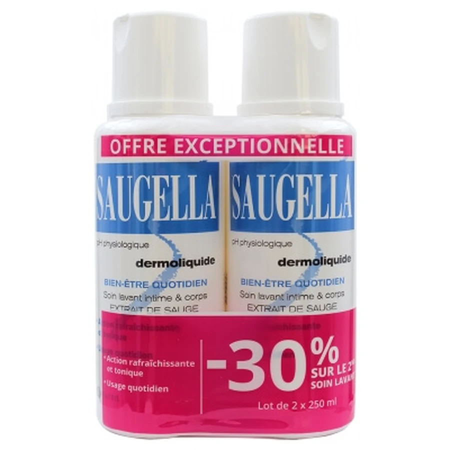 Saugella Dermoliquide, 2er-Pack (je 250 ml)