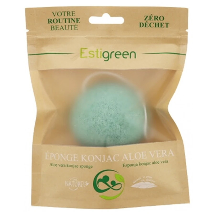 Esponja Konjac Estigreen con aloe vera