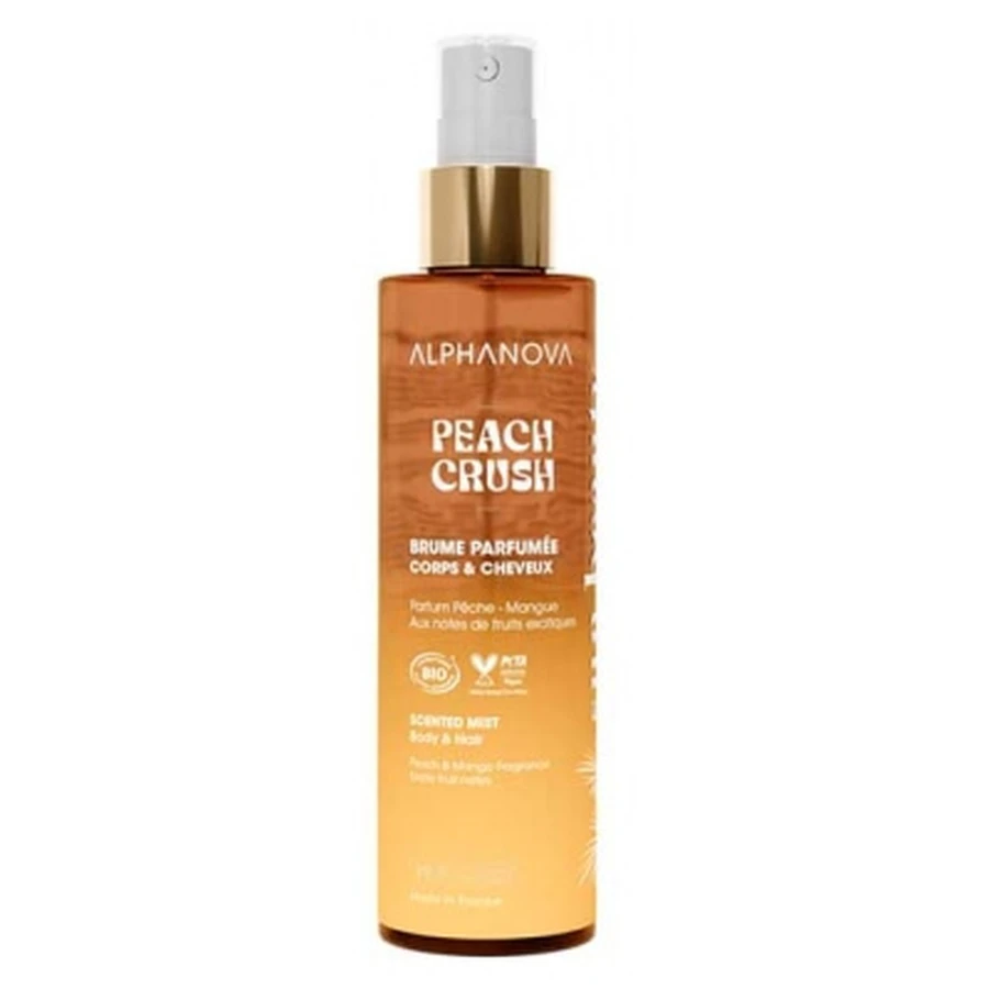 Alphanova Sun Beauty Brume Parfumée Corps & Cheveux Peach Crush Bio 100 ml