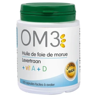 Aceite de hígado de bacalao OM3, 120 cápsulas