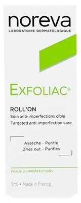 Noreva Exfoliac Roll-On Targeted Anti-Blemish Treatment 5 ml