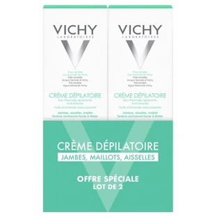 Vichy Dermo-Tolérance Hair Removal Cream, 2-Pack (150 ml each)