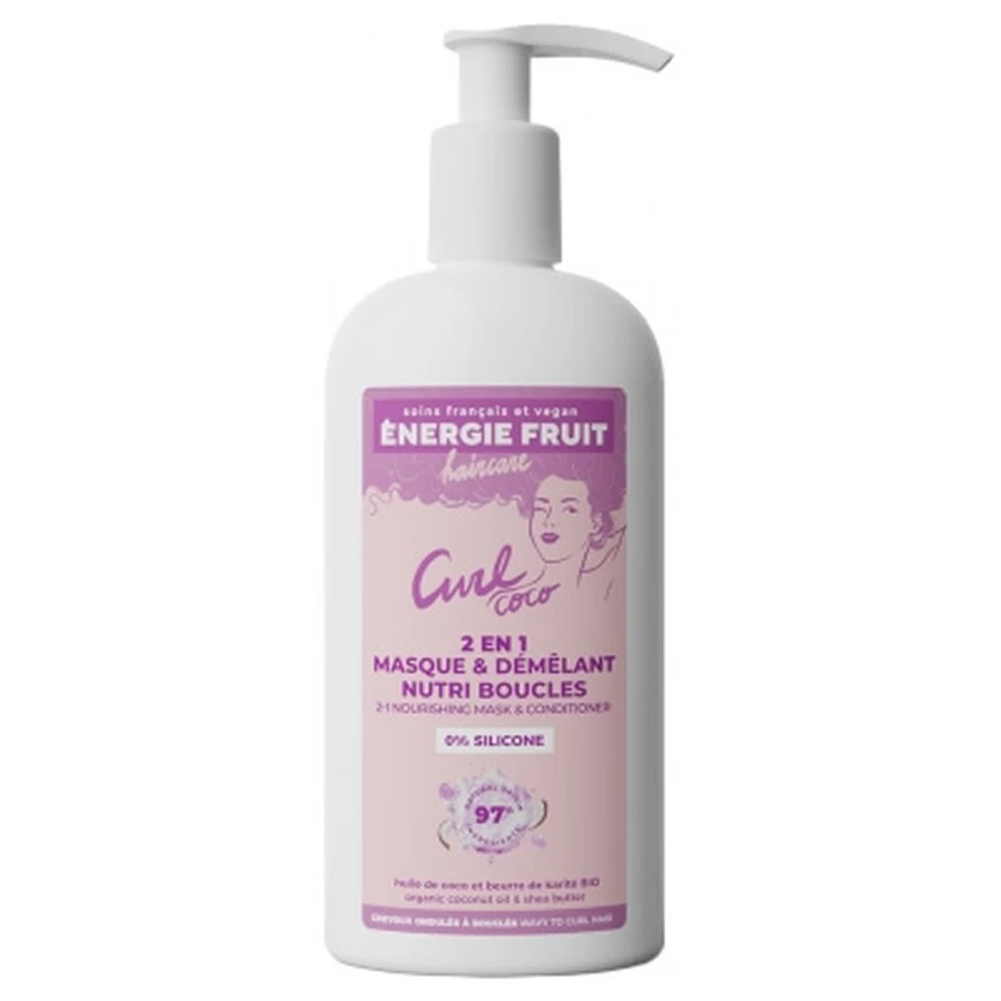 Energie Fruit 2-in-1 Voedend Ontklittend Masker met kokosolie en sheaboter, 300 ml