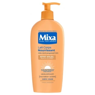 Mixa Pflegende Körperlotion mit Sonnenkuss-Effekt für helle Haut, 250 ml