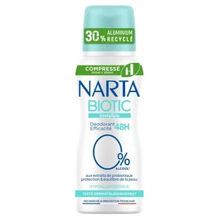 Narta Biotic 48-Stunden-Deo-Spray „Invisible“, 100 ml
