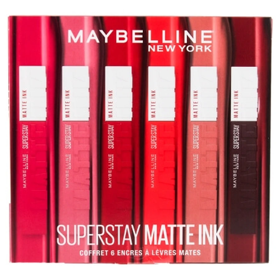 Maybelline New York Superstay Matte Ink Coffret 6 Encres à Lèvres Mates