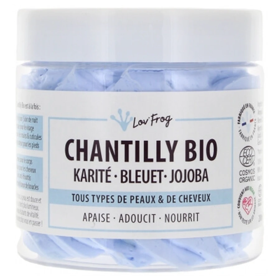 Lov'FROG Chantilly: manteca de karité ecológica - aciano - jojoba, 200 ml