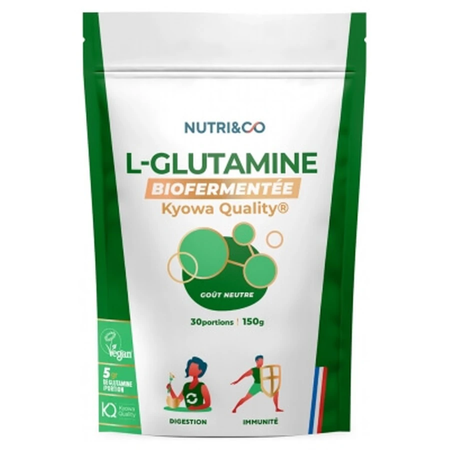 L-glutamina biofermentada de Nutri&Co, sabor neutro, 150 g
