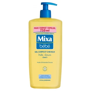 Mixa Baby 2-in-1 Body and Hair Gel, 750 ml