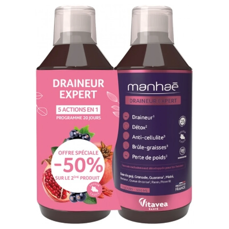 Vitavea Manhaé Expert Detox, 2er-Pack (je 500 ml)