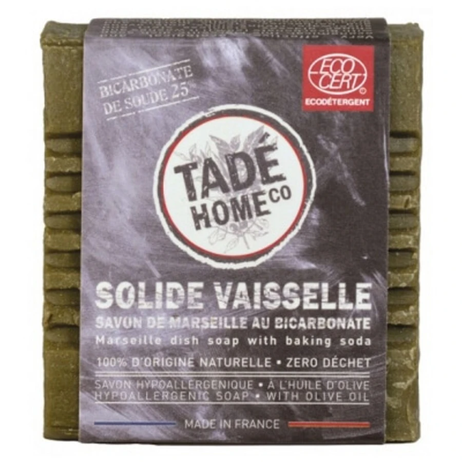 Tadé Home Solid Dish Soap: Marseille Soap with Baking Soda, 250 g