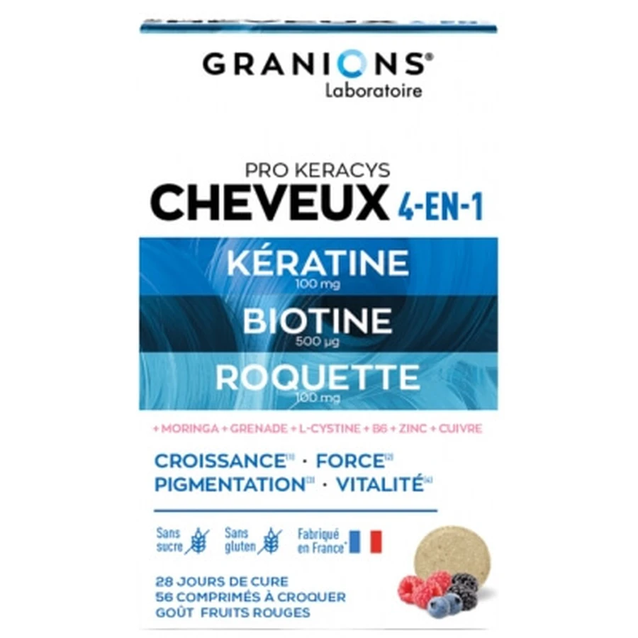 Granions Pro Keracys Hair, 56 comprimidos masticables