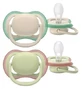 Chupetes ortodónticos Avent Ultra Air Nature 2 sin diseño, de 6 a 18 meses
