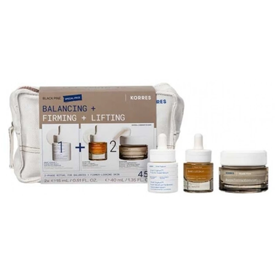 Korres Black Pine Kit: Balance + Lift + Firm