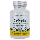 Natures Plus Ca/Mg/D3 met vitamine K2, 30 tabletten