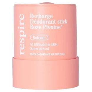 Respire Deodorant Stick Trandafir și Bujor, reîncărcabil, organic, 50 g