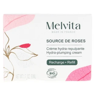 Melvita Source de Roses Organic Hydrating and Plumping Cream Refill, 50 ml