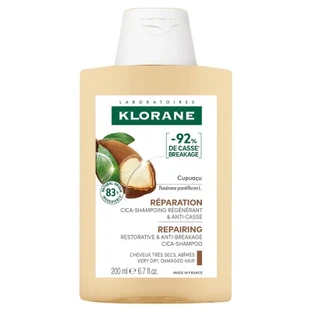 Klorane Repair Cica-Shampoo: Regenerating & Anti-Breakage with Cupuaçu, 200 ml
