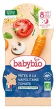 Babybio «Good Night»: Pasta con tomate al estilo napolitano, a partir de los 8 meses, ecológica, 2 raciones de 200 g cada una