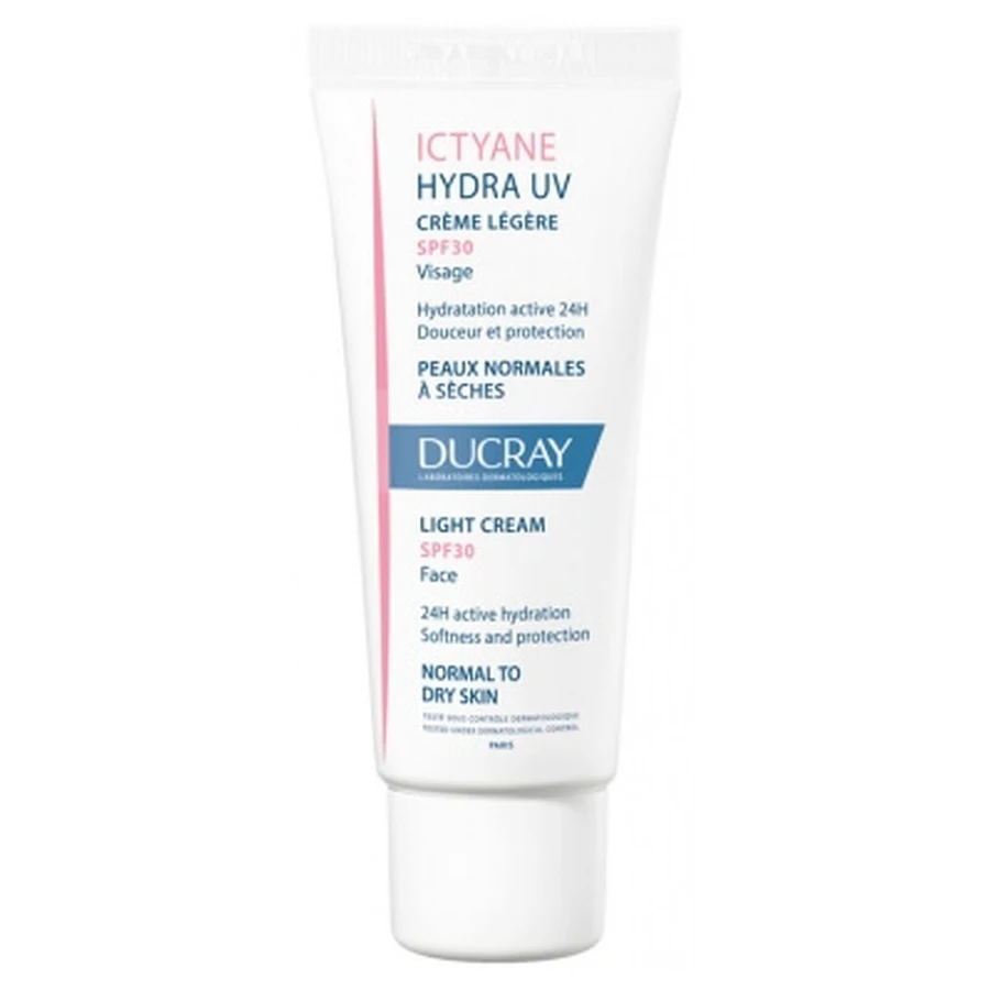 Ducray Ictyane Hydra UV Leichte Gesichtscreme LSF 30, 40 ml