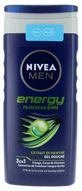 Gel de ducha 3 en 1 Nivea Men Energy, frescor durante 24 horas, 250 ml