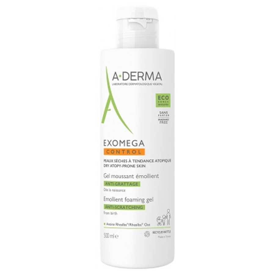 A-DERMA Exomega Control Juckreizlinderndes, pflegendes Schaumgel 500 ml