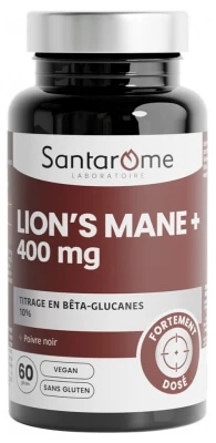 Santarome Lion's Mane 400 mg, 60 Capsules