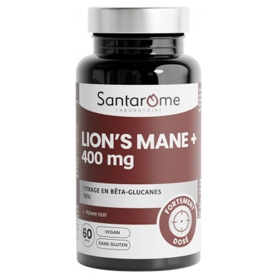 Santarome Lion's Mane 400 mg, 60 cápsulas