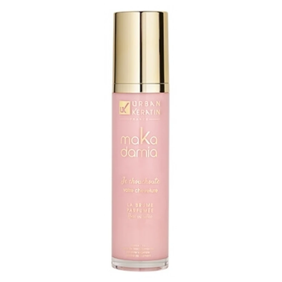 Bruma perfumada de Urban Keratin con aroma a rosa, vainilla y macadamia