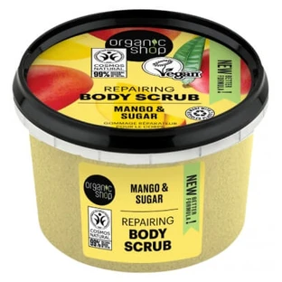 Organic Shop Lichaamsscrub: Herstellende lichaamsscrub met mango en suiker, 250 ml