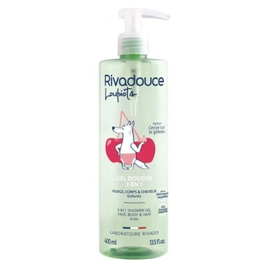 Rivadouce Les Loupiots 3-in-1 Shower Gel "Cherry on Top" 400 ml