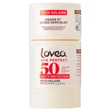 Lovea Stick Solaire Visage & Zones Sensibles Monoï de Tahiti Haute Protection SPF50 40 g