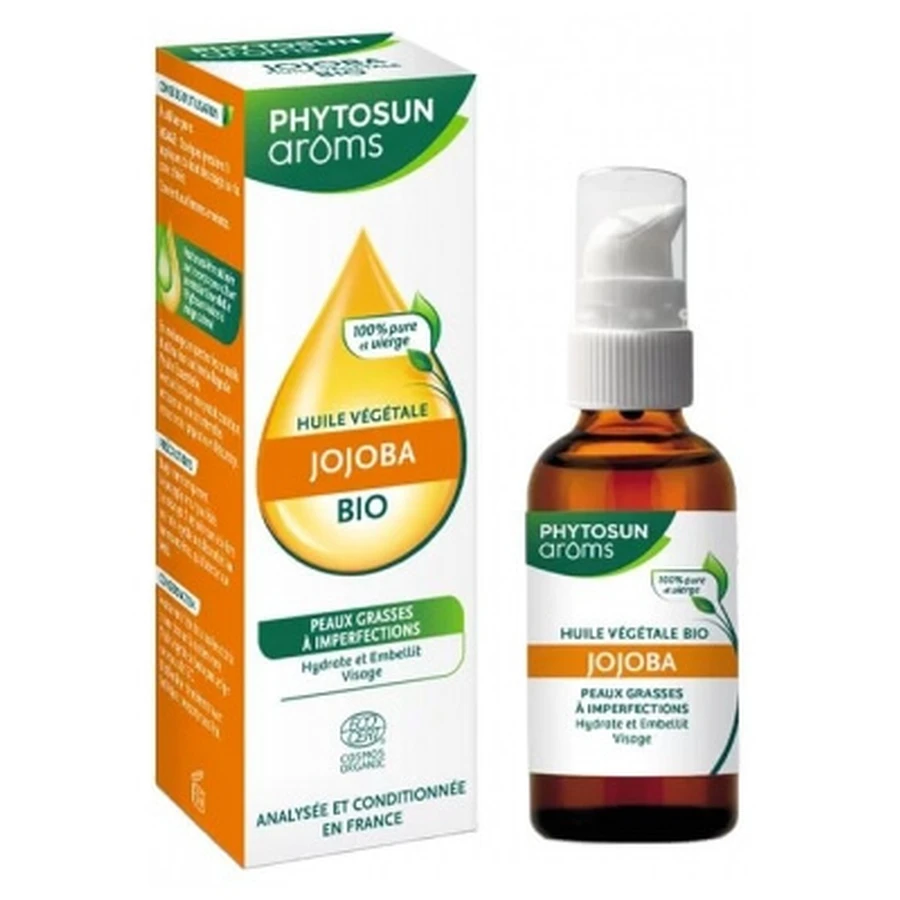 Aceite vegetal de jojoba ecológico Phytosun Arôms, 50 ml