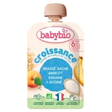 Babybio Growth Blend: leche de vaca, albaricoque, plátano, avena, a partir de los 6 meses, ecológico, sobre de 100 g
