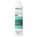 Vichy Dercos Sebum-Regulating Dermatological Shampoo for Oily Scalp & Hair, 200 ml
