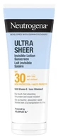 Neutrogena Ultra Sheer Invisible, lozione solare trasparente SPF 30, 200 ml