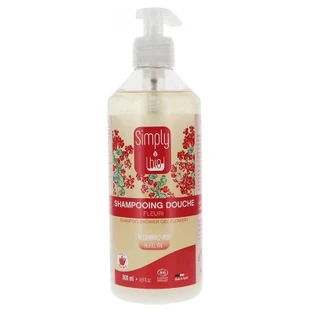 Champú y gel de baño floral ecológico «Simply Bio», 500 ml